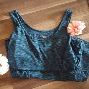 Liz Lange Maternity Sleeveless Ruched Blue Dress